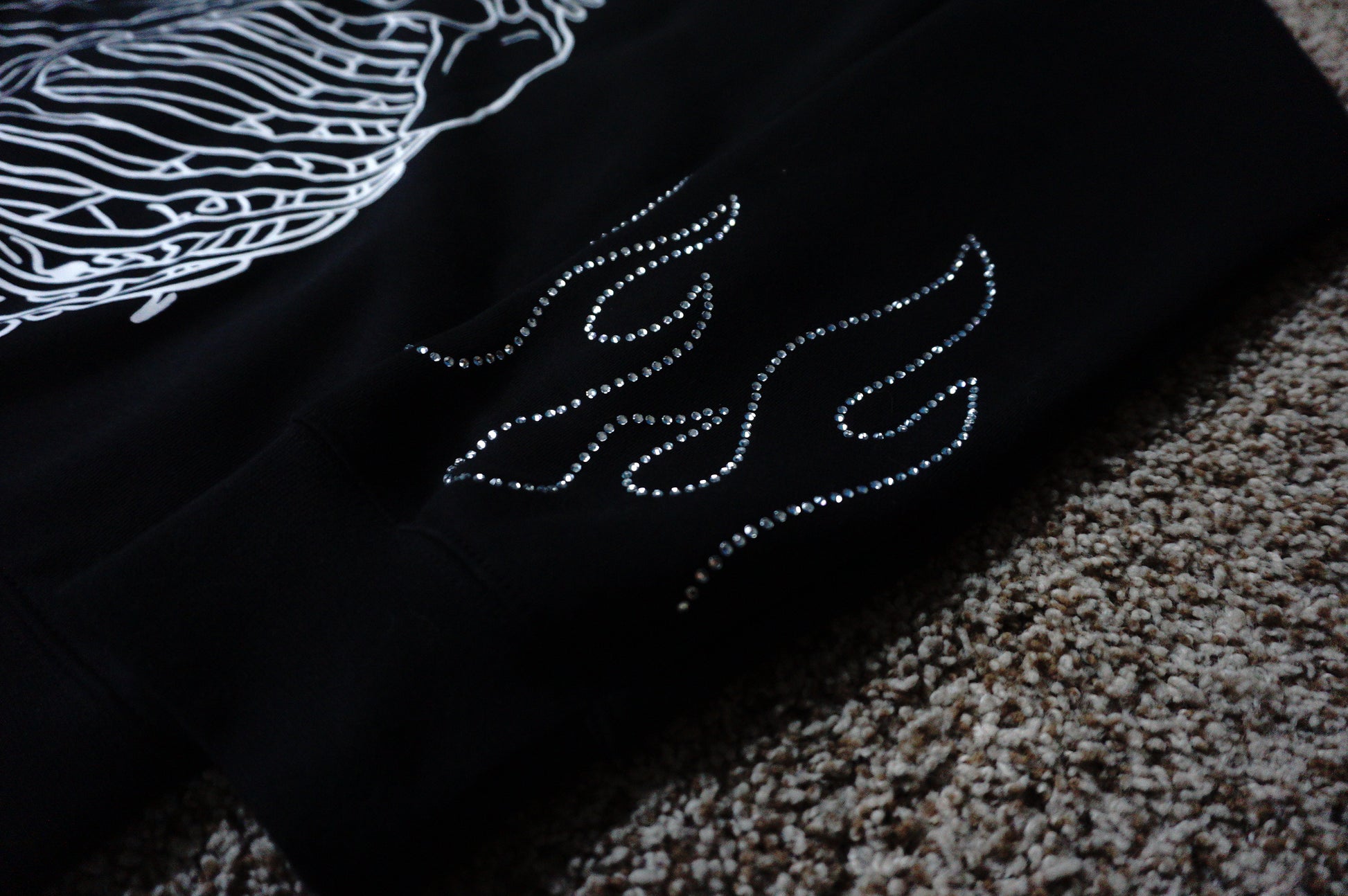 Loyalty Rhinestone Oversized Hoodie