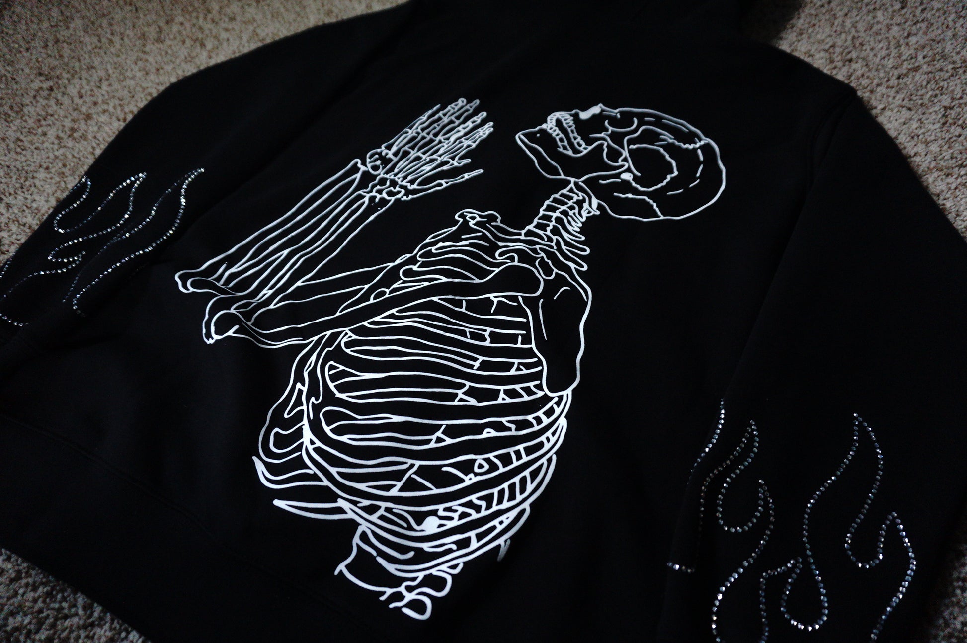 Loyalty Rhinestone Oversized Hoodie