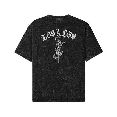 Loyalty 260GSM Snow Wash T-Shirt – Unisex Heavyweight Vintage T